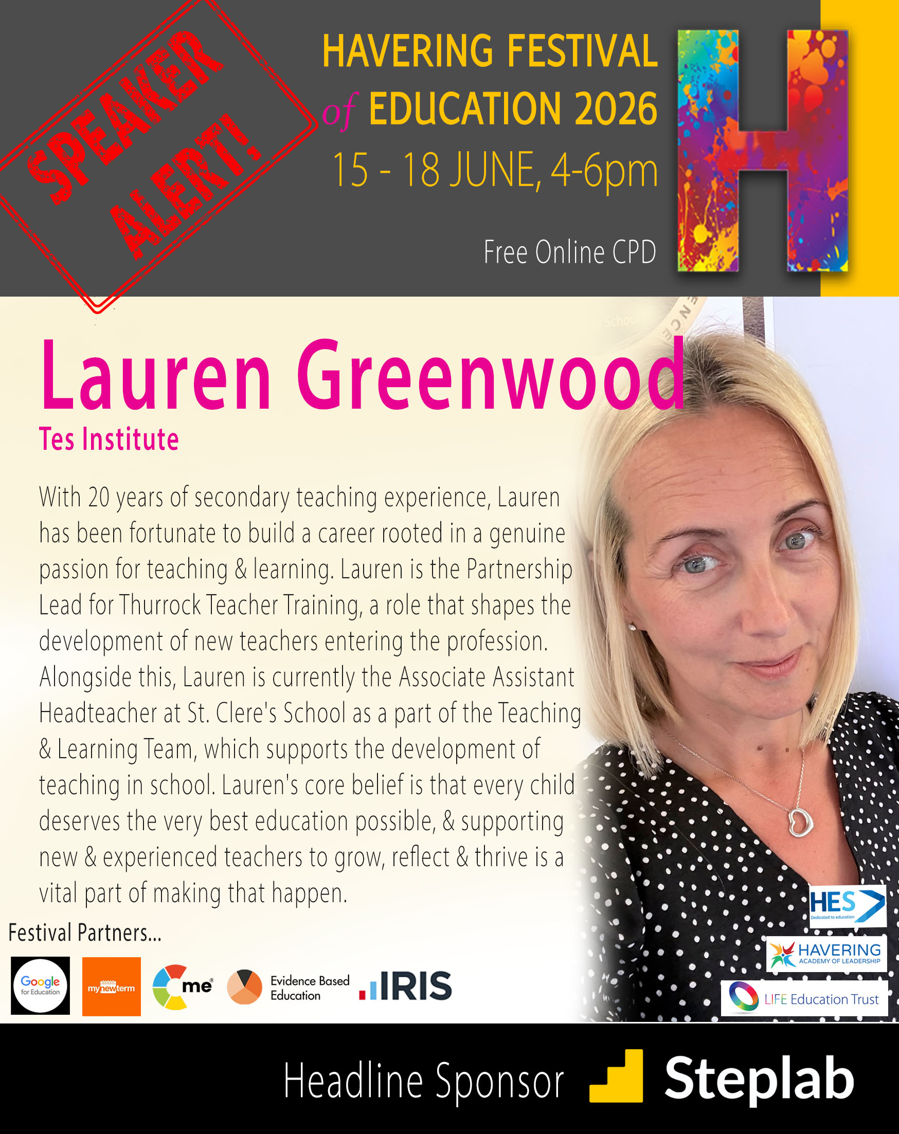 Havering-Festival-2026_Speaker-Socials_Lauren-Greenwood