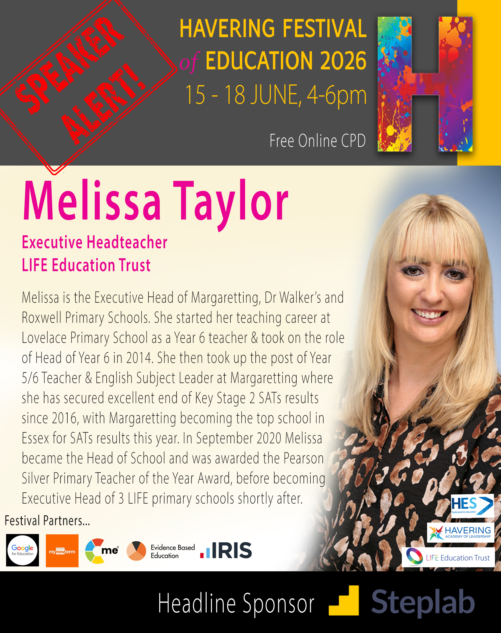 Havering-Festival-2026_Speaker-Socials_Melissa