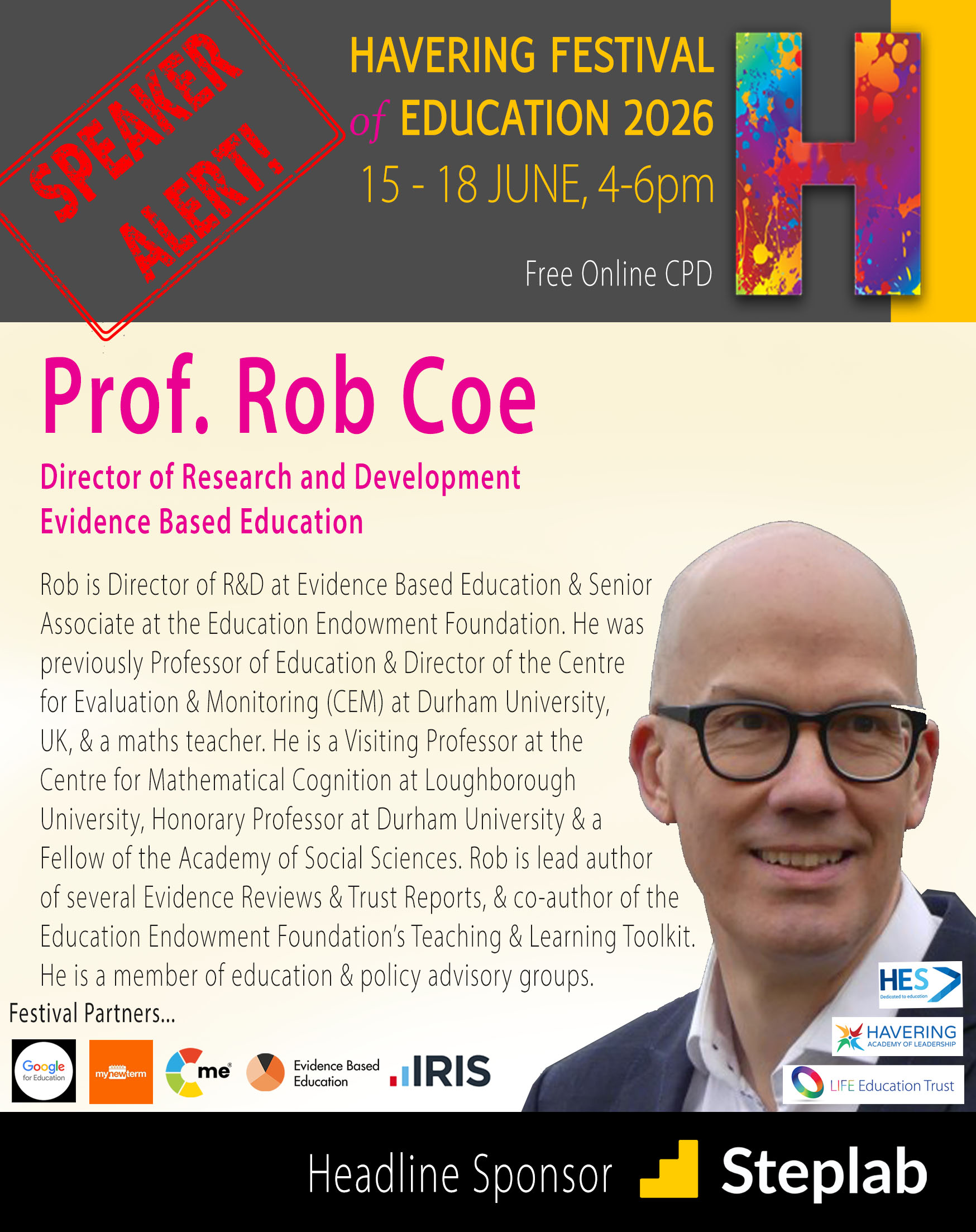 Havering-Festival-2026_Speaker-Socials_Rob_Coe