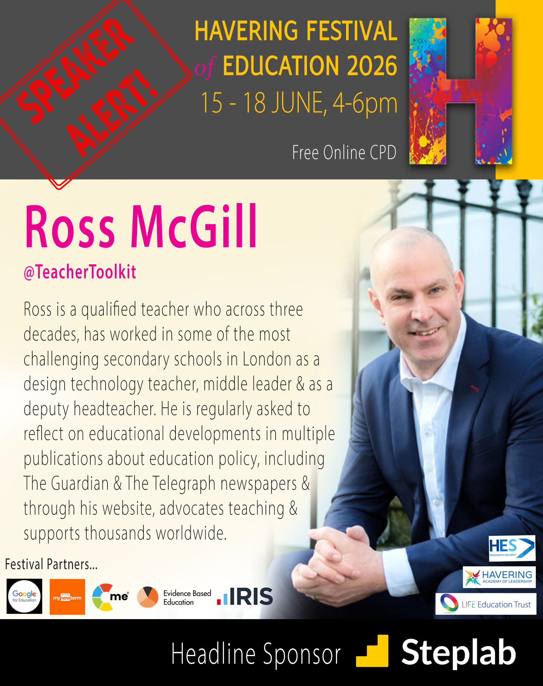 Havering-Festival-2026_Speaker-Socials_Ross_McGill